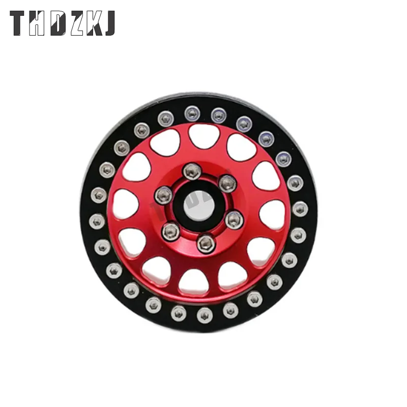 

4pcs Aluminum Alloy 1.9 Beadlock Wheels Rims for 1/10 RC Crawler Axial SCX10 SCX10 II 90046 Traxxas TRX4 D90 S314
