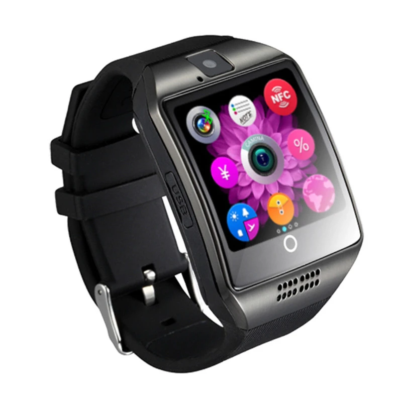 Q18 Bluetooth Смарт часы Версия Поддержка sim-карты телефон наручные часы трекер активности хорошие подарки для Android iOS