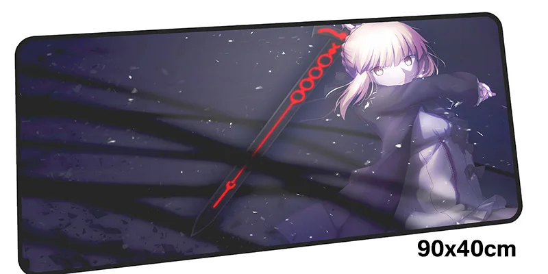 Fate Saber Коврик для мыши геймер 900x400 мм notbook коврик для мыши большой игровой коврик для мыши большой коврик с закрытыми краями Коврик Для Мыши Компьютерный Настольный коврик для мыши - Цвет: Size 900x400X2MM