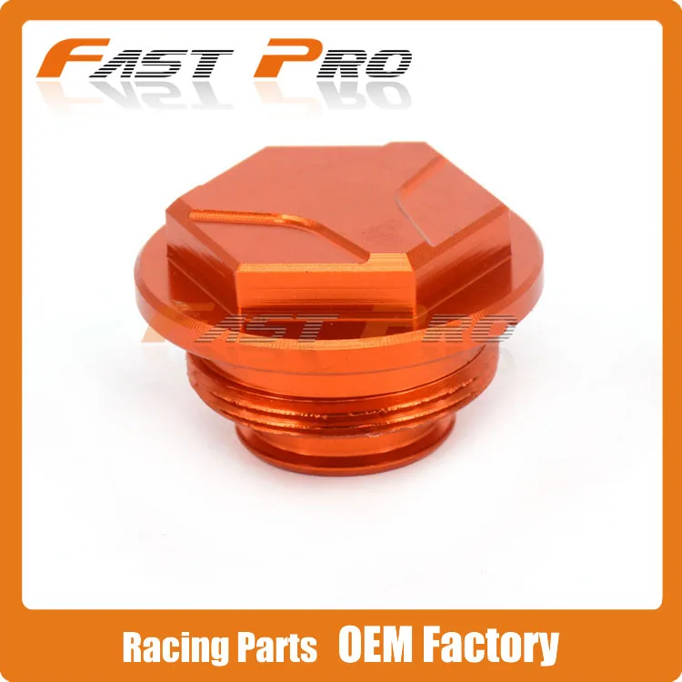 Orange CNC Billet Rear Brake Cylinder Fluid Reservoir Cap Cover For KTM