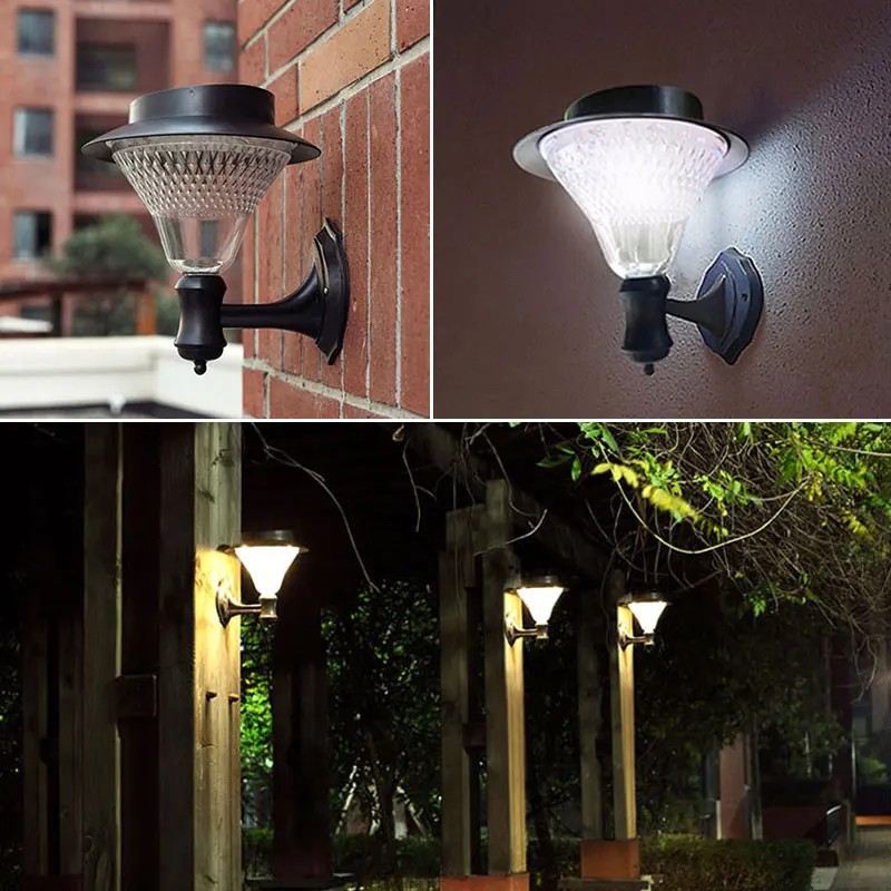 Comprar Jardín Solar trasctego 32 Leds luz Led Sensor lámpara de pared farolas solares potencia exterior impermeable Luminaria lámparas de batería