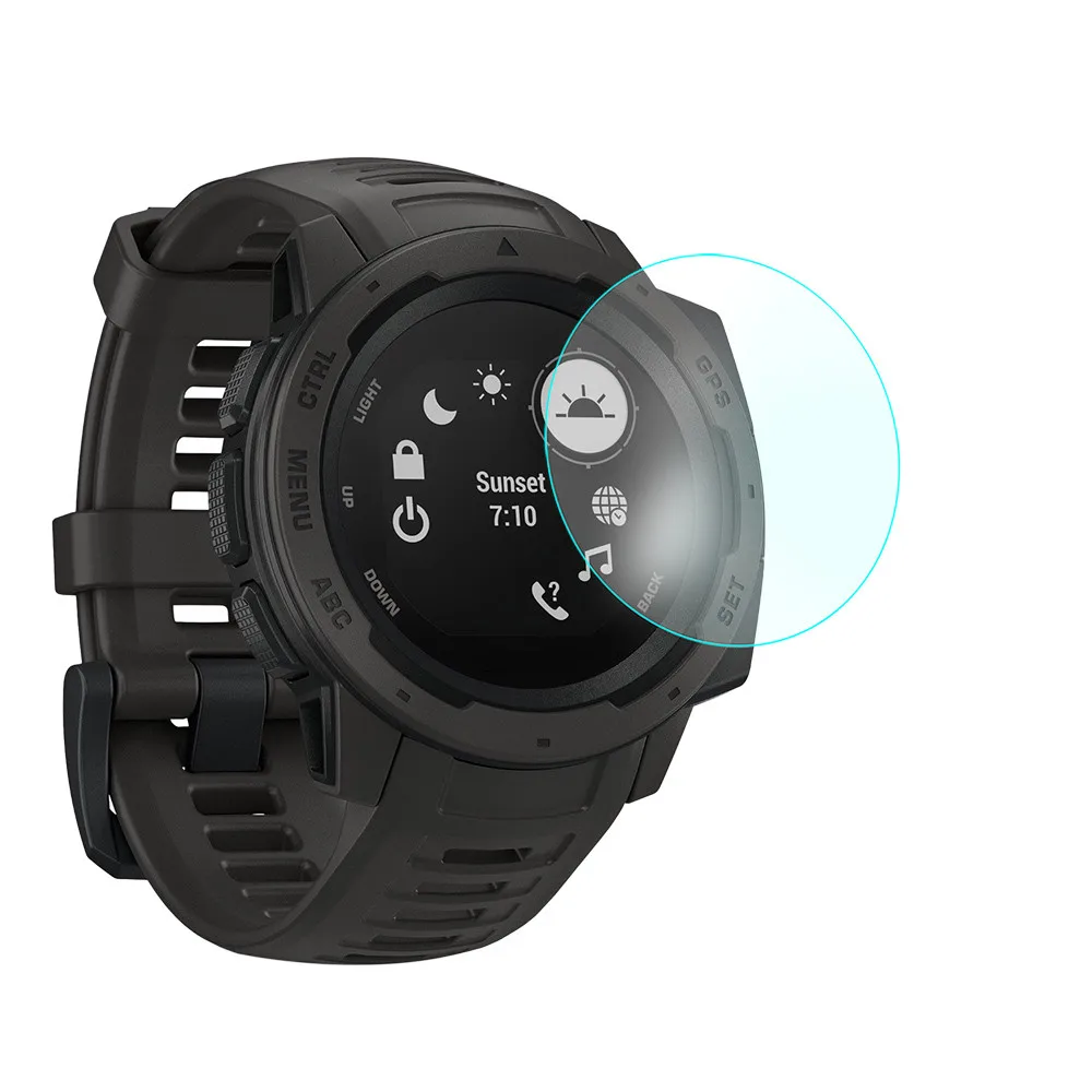 2 шт. 9 H Защитная пленка для экрана из закаленного стекла для Garmin Instinct Smart Watch высокочувствительная прозрачная защитная пленка для экрана