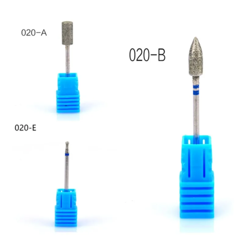 3 шт./упак. 6 видов Сталь фрез для маникюра/педикюра для электрическая машинка для маникюра, аксессуары для полировки 3/32 ''-вольфрамовый бор для дизайна ногтей инструменты