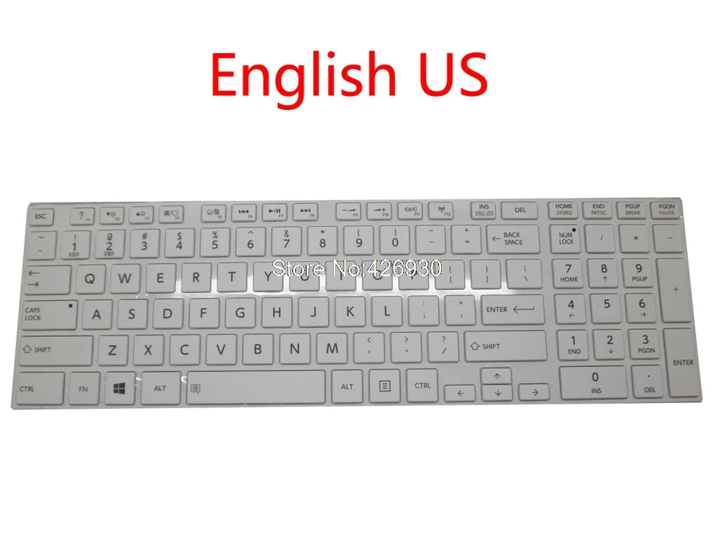 

keyboard For Toshiba For Satellite C55-A Japanese JP JA MP-11B50J069303B English US V138126FS1 6037B0084002 white frame new