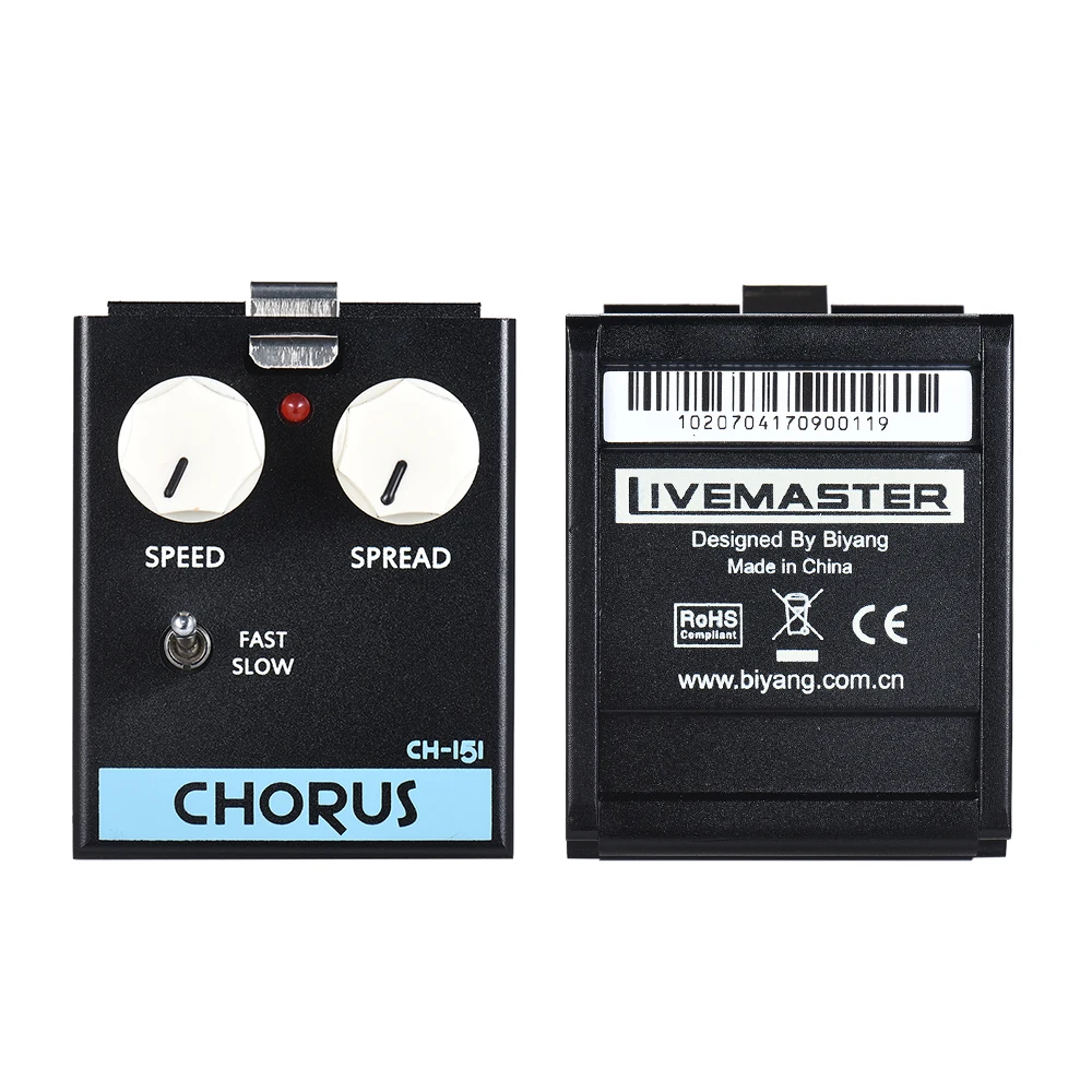 BIYANG серий LiveMaster CH 151 аналоговый Хор гитарный эффект педаль модуль настоящий обход