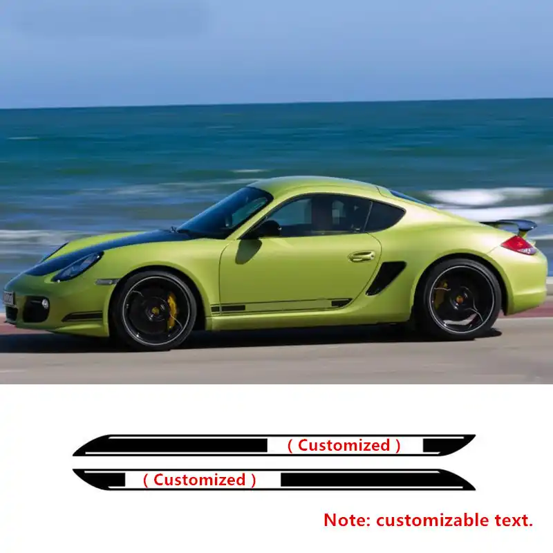 CNORICARC Car Body Modified Customized Side Skirt Decals Racing Lines