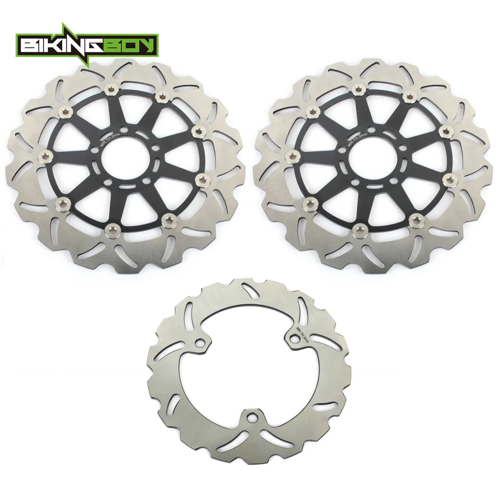 

BIKINGBOY For Kawasaki ZXR 250 1991-1995 ZXR 250 R SP 1991 ZX2R ZX-2R 1990-2017 Full Set Front Rear Brake Discs Dsiks Rotors
