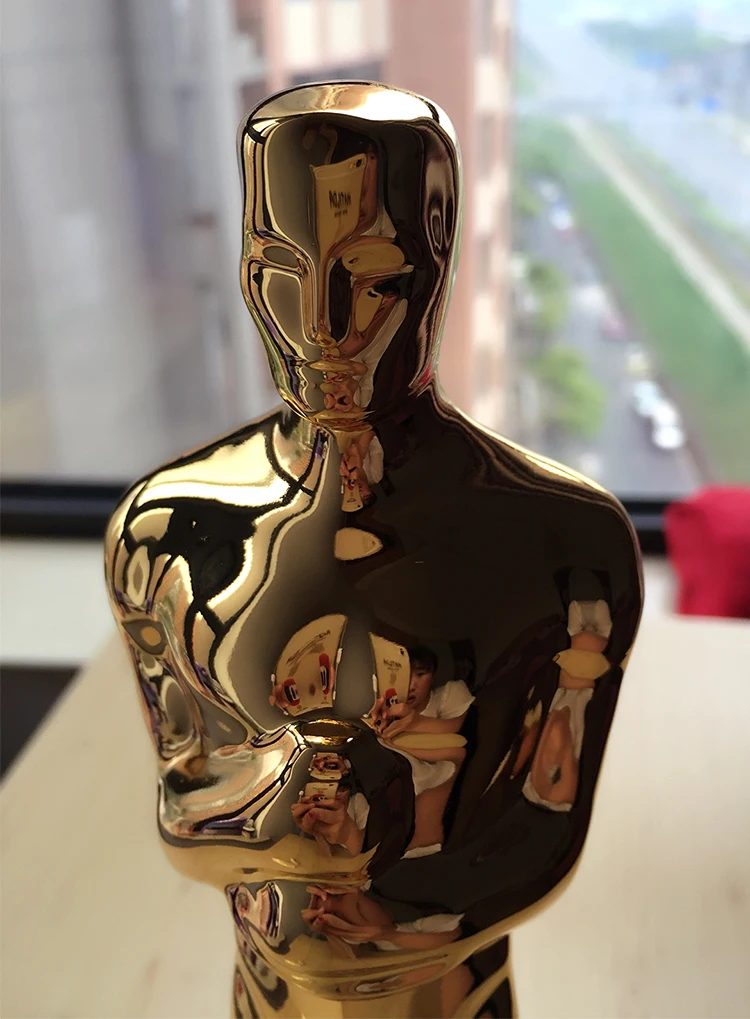 1 Oscar Statue Ornaments Trophy Awards Figur Preis DHL Golden Plated Metal 1 
