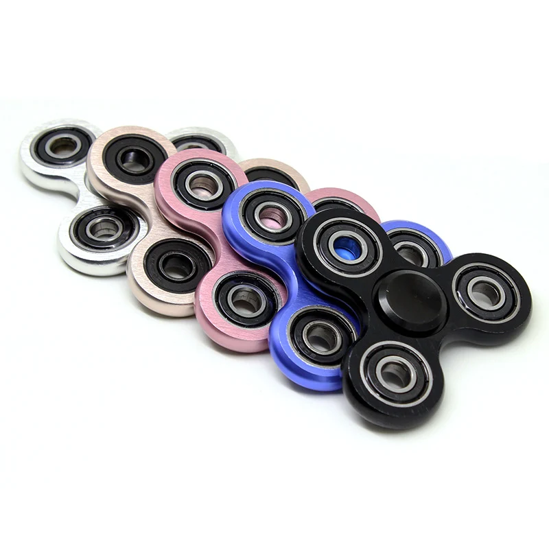 

Fire Hot 3 Leaf Shape Aluminum Alloy Finger Gyro Portable Hand Spinner Mini Fingertip Gyroscope Decompression Toy Fidget Spinner
