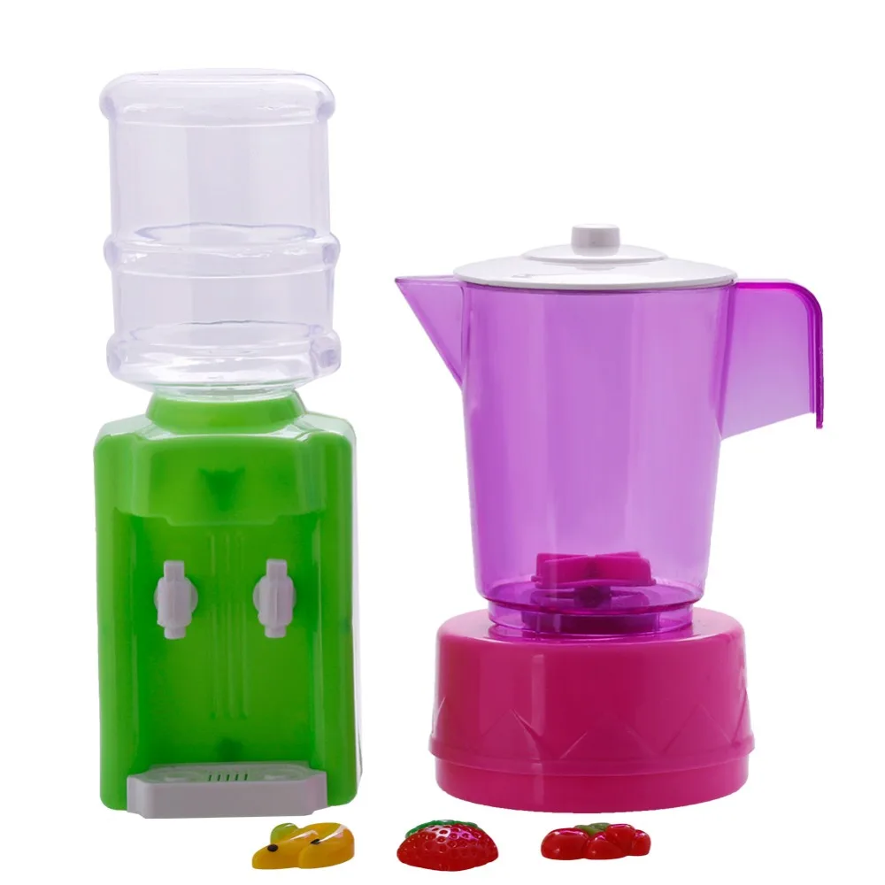 

Hot Sale Colorful Plastic Juice Extractor Water Fountain Fruit Kitchenware Tool For Doll Christmas Gift #289041