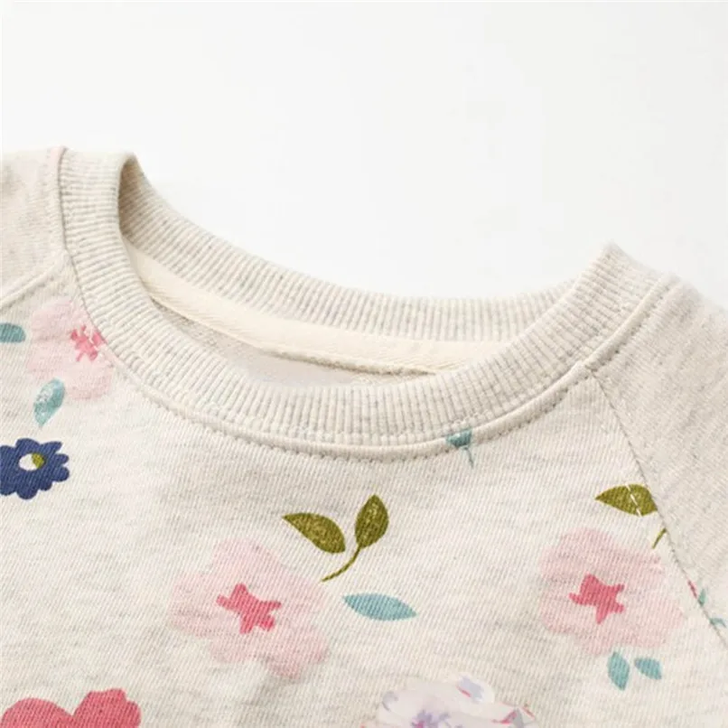 Long Sleeve Girls Tops Winter Baby GirlsTops And Tees Toddler Kids Baby Girls Floral Printed T-Shirt Tops And Blouses#YL1