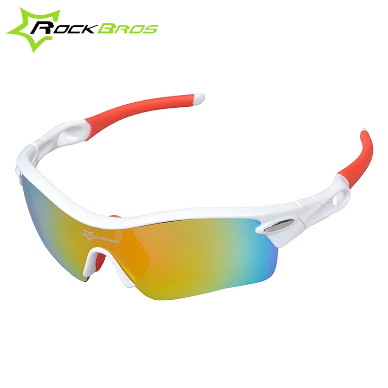 RockBros Polarized Outdoor Sports Bicycle Glasses Bike Sunglasses Cycling Sun Glasses TR90 Goggles Eyewear 5 Lenses