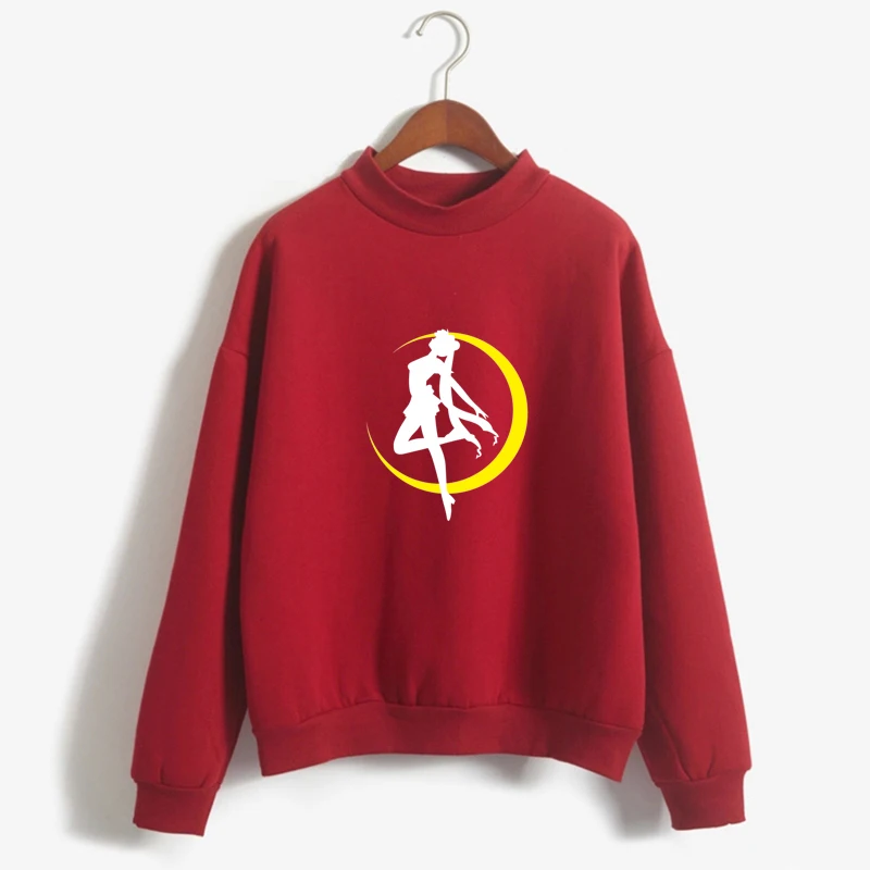 

Anime Sailor Moon Capless Sweatshirt Women New Design Fashion Cartoon Autumn Women's Hoodies Pullover Casual Clothes Drop Ship