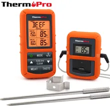 ThermoPro TP-20 дистанционный беспроводной цифровой термометр для барбекю, духовой шкаф для домашнего использования Зонд из нержавеющей стали большой экран с таймером