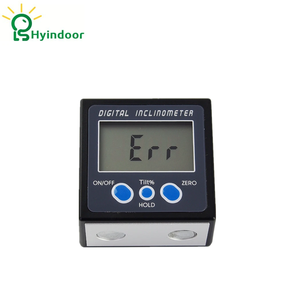 

Electronic 360 Angle Finder Gauge Meter Digital Level Inclinometer Protractor digital angle meter angle bevel magnets base,Black