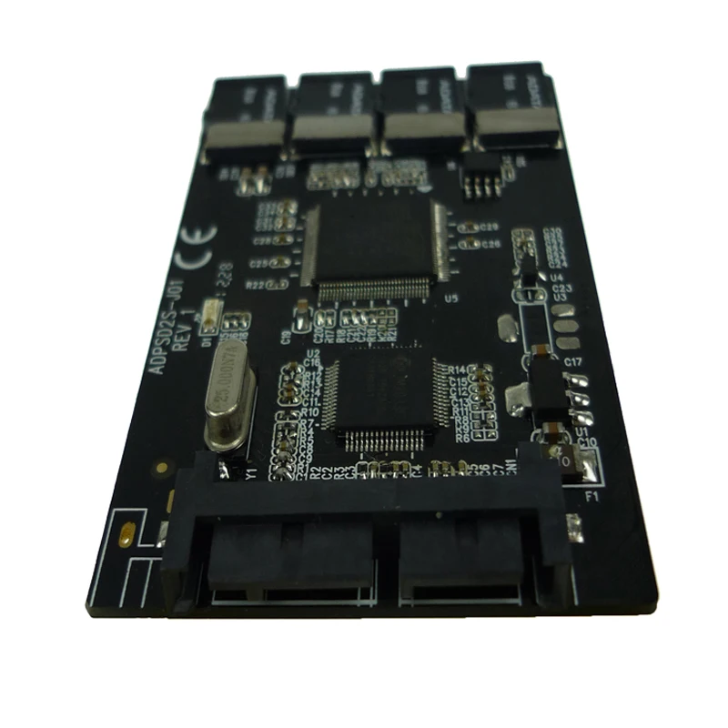 Бесплатная доставка мульти Micro SD карта для SATA адаптер 1 8 "hdd корпус с RAID 4 TF до 16 pin