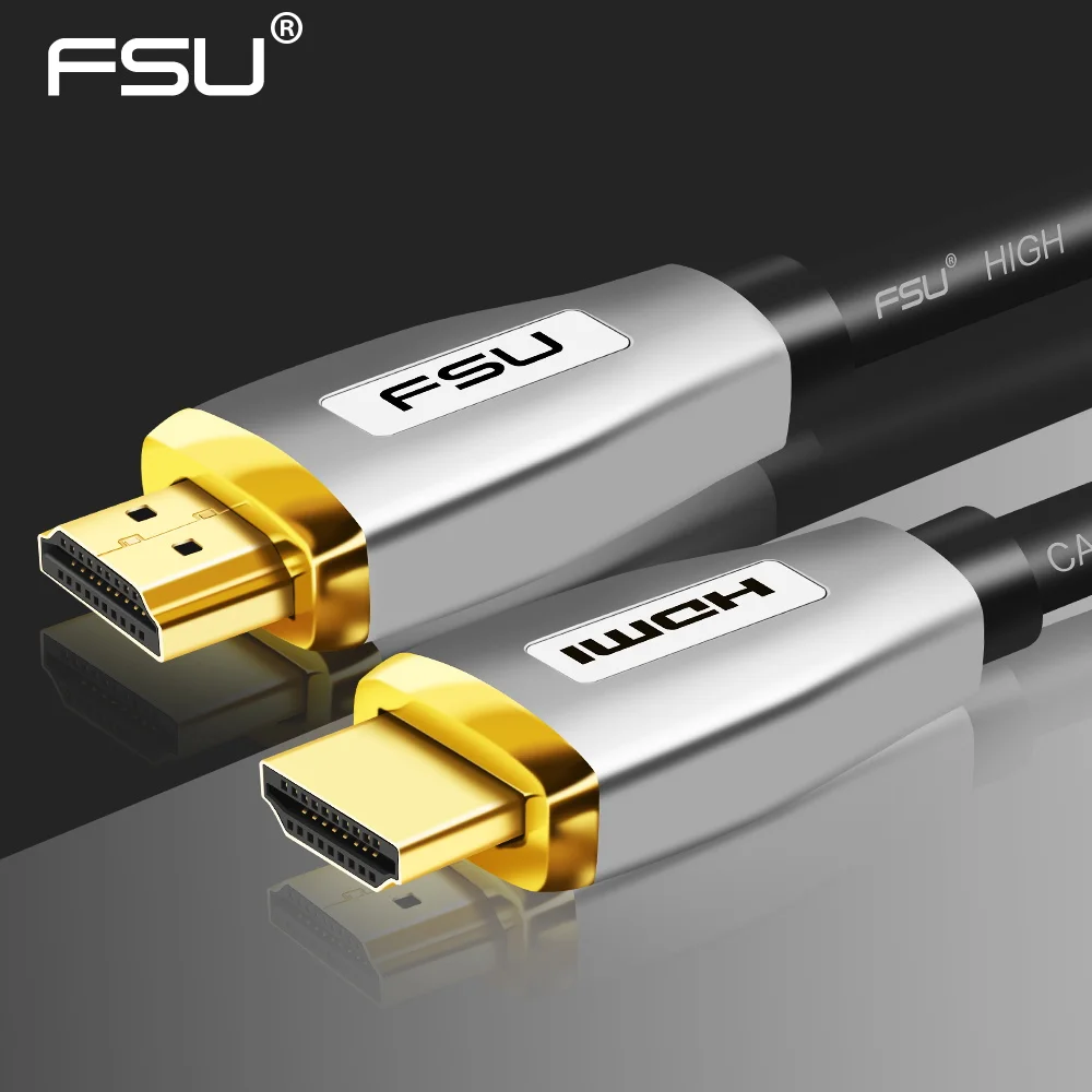 FSU 2.0V HDMI cable 4K 3D Ethernet HDMI to HDMI Connector Adapter for PC HDTV Projector hdmi switcher splitter