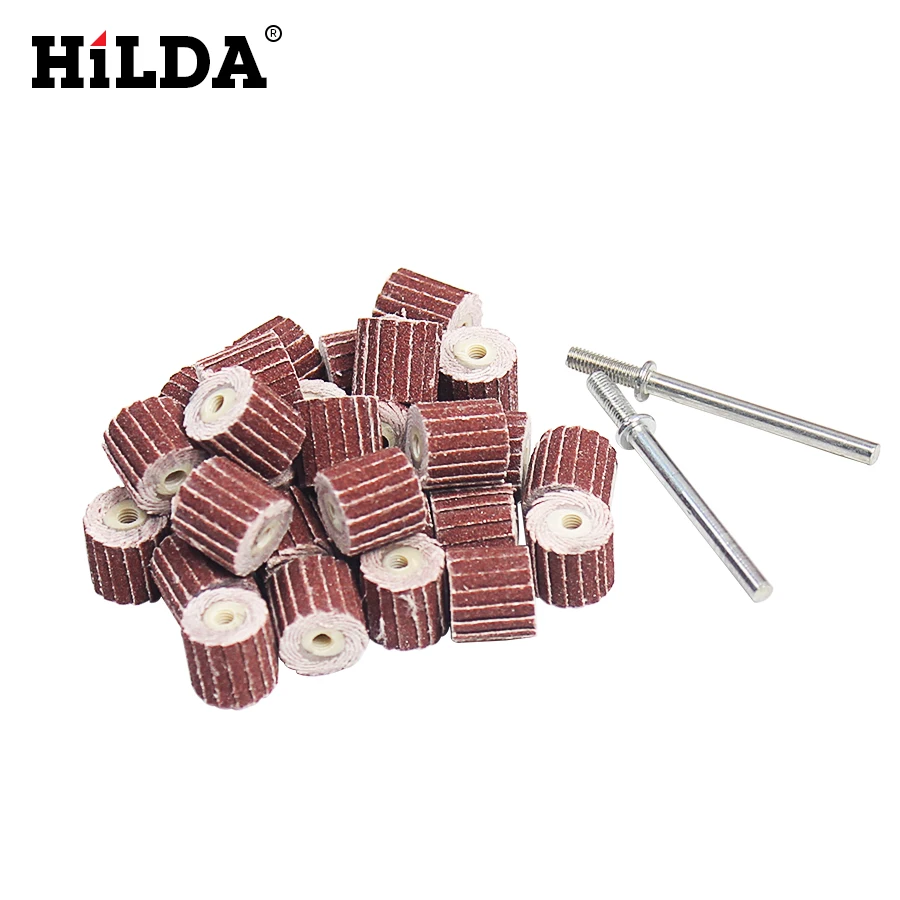 

HILDA 30Pcs/Set Sanding Flap Disc Grinding Flap Wheels Brush Sand Rotary Tool For Woodworking Disc Dremel Accessories