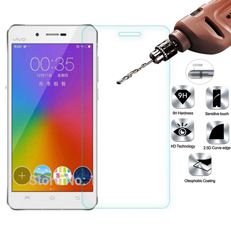 10PCS/lot 2.5D Tempered Glass for BBK Vivo X5 9H High Quality Explosion-proof Film Screen Protector X5L X5V | Мобильные телефоны и