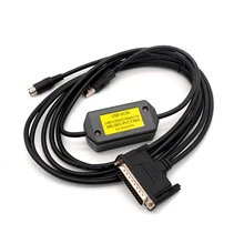 Mitsubishi PLC programming interface conversion cable for USB interface Common to Mitsubishi FX and A series PLC amsamotion upgraded usb qc30r2 communication cable apply to mitsubishi q series plc programming cable download line