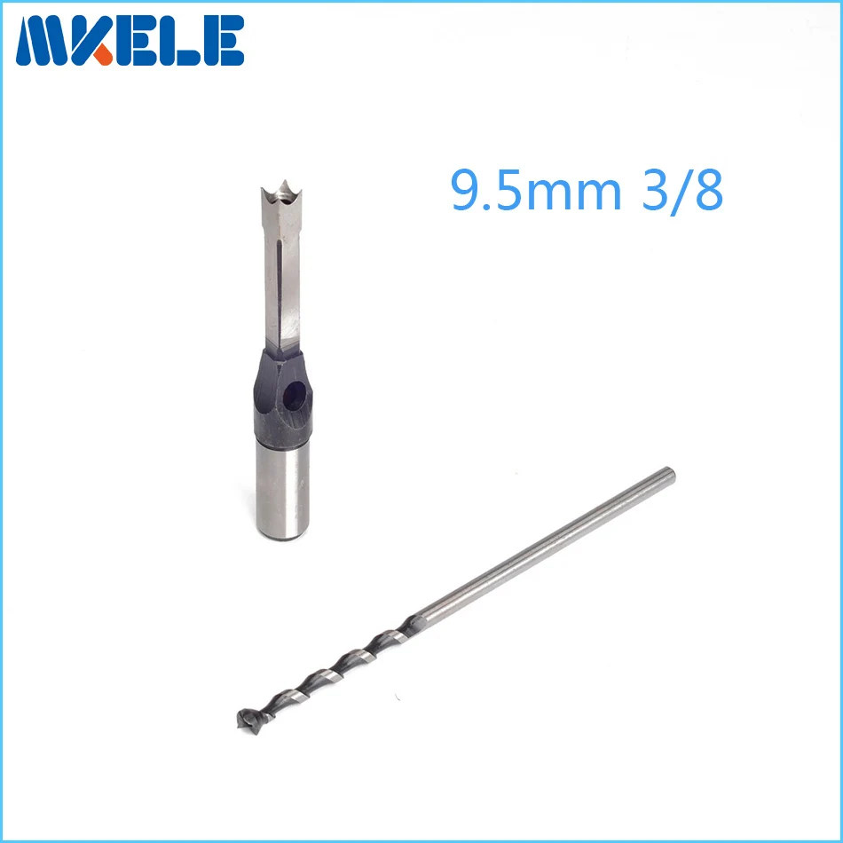 Wood Drill Bit Woodworking tools Square Hole Mortising Chisel Set 9.5mm