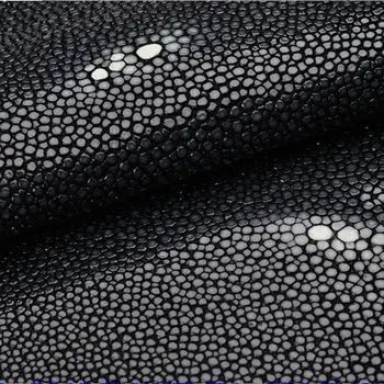 

Genuine Stingray Skin Leather Hide Pelt Black Knife Handle Material Ray Fish Skin 4 inch 5 inch 6 inch leather craft