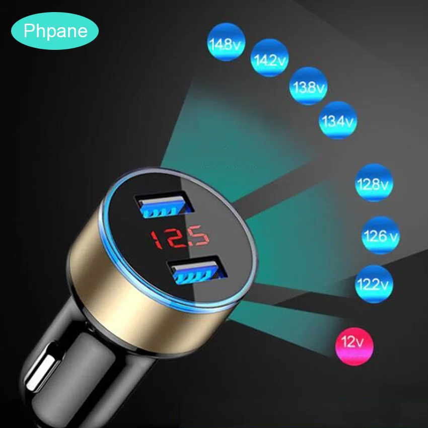 

Mini Usb Socket In The Car Charge QC 3.0 Dual USB Cargadores Para Auto 12V Universal Car Usb Fast Charger Charging For iphone X