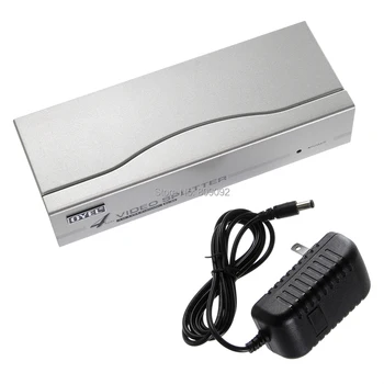 

2/4 Port VGA Video Splitter Box Distributor 2/4 Monitors Display Same Image 1920x1440 with power 2/4 VGA Video Signal Splitter