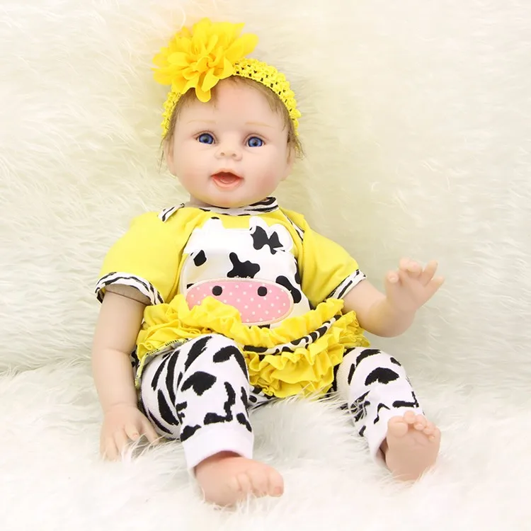 

Newest Girl Toys 55cm Soft Silicone Reborn Dolls baby alive Realistic Doll Reborn Vinyl Boneca bebe Reborn Doll For Girls