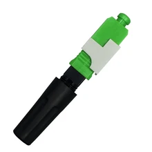 100pcs SC APC Fiber Optic Quick Connector FTTH Single-Mode Fiber Optic Fast Connector SC quick assembly Connector