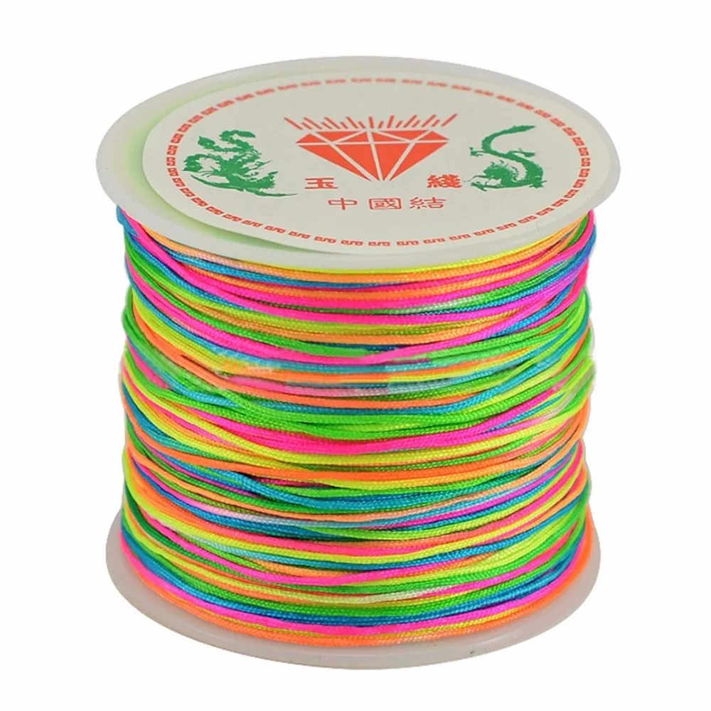 

0.8mm Nylon Cord Beading Thread Chinese Knot Macrame Rattail Bracelet Braided String Cord For DIY Jewelry Making Shellhard