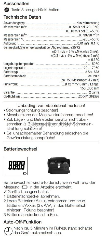 Testo 405-V1 2