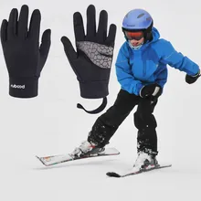 Кемпинг теплые перчатки тепловой Ультра мягкий комфорт дышащий Лыжный Сноуборд Туризм Кемпинг теплые перчатки Детские эластичные наручные