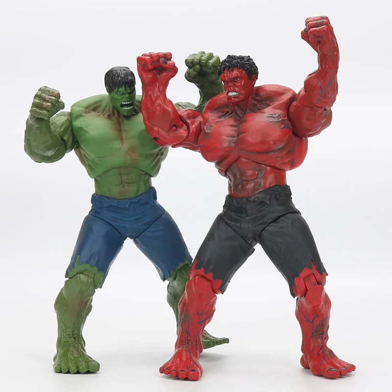 anime Marvel the avengers Super Hero The Hulk PVC action Figure toy 26cm Red Hulk Figures Toys character children gift anime Marvel the avengers Super Hero The Hulk PVC action Figure toy 26cm Red Hulk Figures Toys character children gift