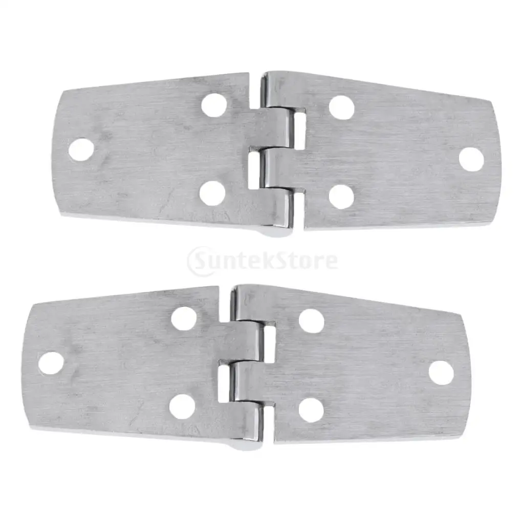 2Pcs Marine Grade 316 Stainless Steel Polished Boat Door Hinges Cabin