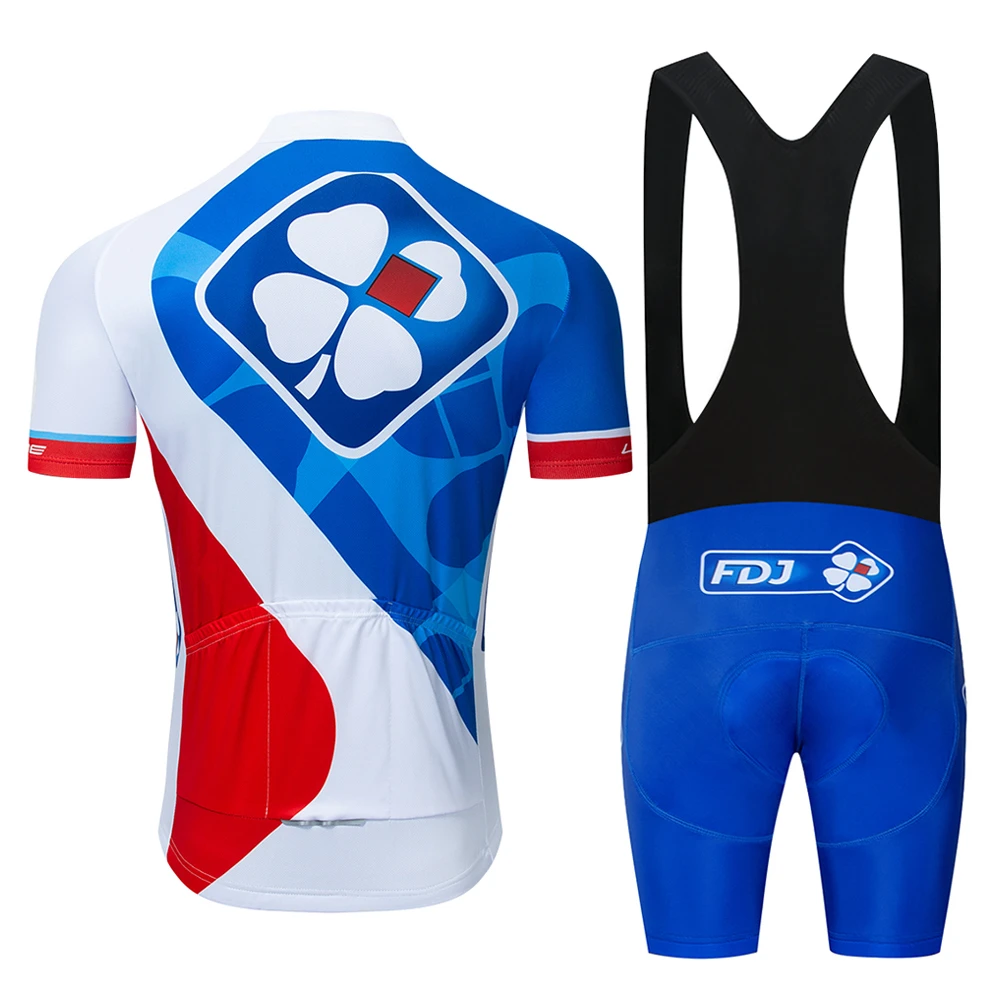 2019 جديد الدراجات فريق FDJ الدراجات جيرسي الدراجات الملابس مايوه الدراجات الملابس MTB دراجة الملابس