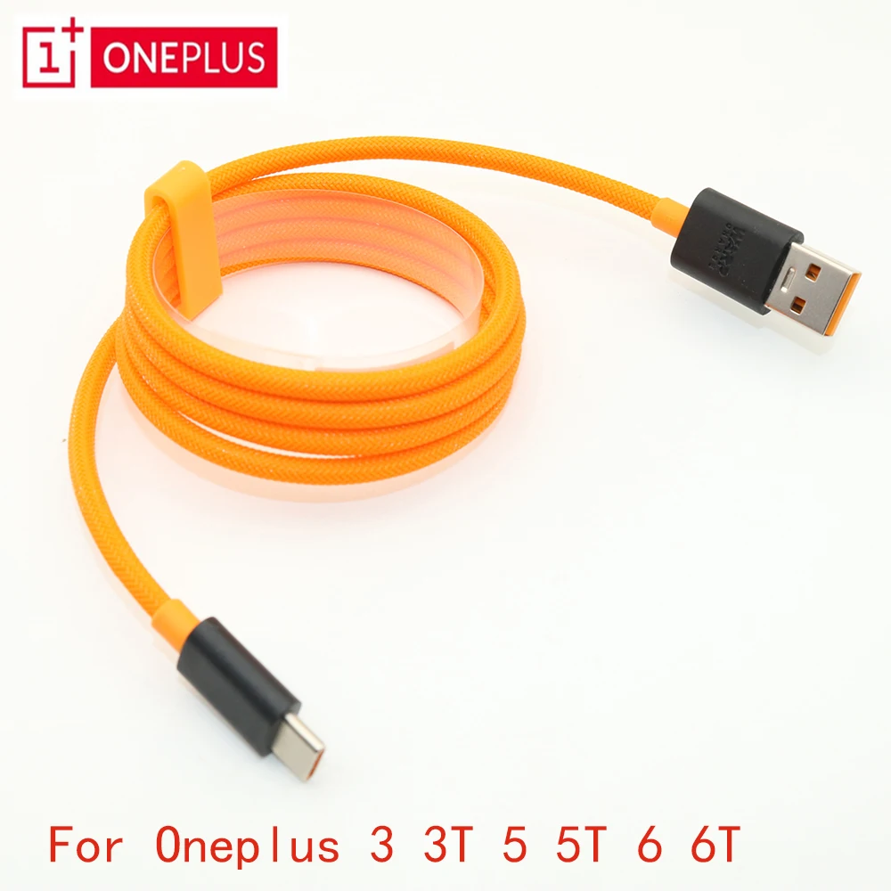 

Oneplus 6T Dash Charge Type C Cable ONEPLUS 6 3 3T 5 5T DASH Cable 100cm 4A Fast charging for USB 3.1 Round Cable