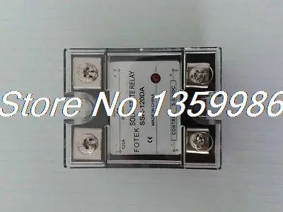 

1pcs Solid State Relay SSR-120 DA DC-AC 120A/250V 3-32VDC/24-380VAC