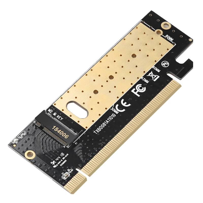 M.2 NVMe SSD адаптер M2 на PCIE 3,0X16 контроллер карты M ключ интерфейс Поддержка PCI Express 3,0x4 Размер 2230-2280