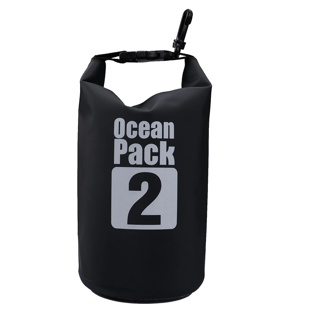2L Водонепроницаемый хранения сухой Сумка мешок рюкзак мешок лодка каяк черный