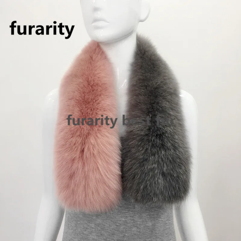 

SF0246 New Styles Hot Sale Real fox Fur Scarf Fashion Lady Combine Colors Fur Neck Wear Real Fur Scarves Women