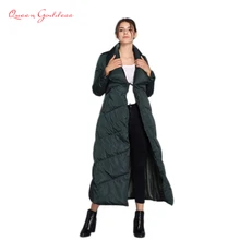 Куртка-пуховик для девочек г. Европейская и американская версия модной повседневной утепленной пуховой куртки на 90% белом утином пуху для женщин