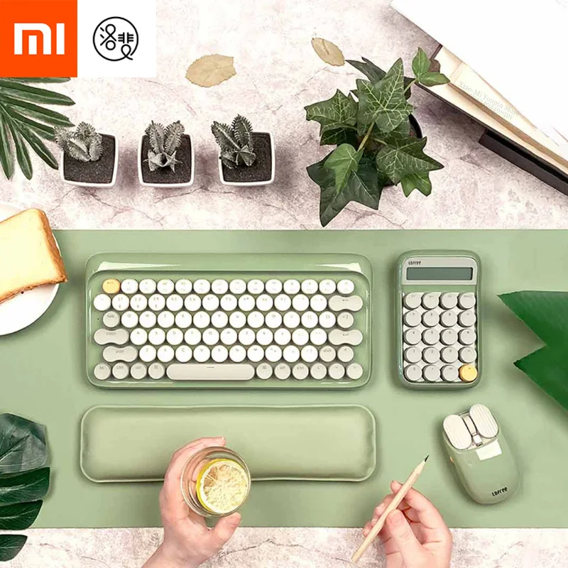 

Xiaomi Mijia Lofree Pinellia Desktop Set Black Gold Set Pinellia Companion Waiting Set Desktop Office Suite for Gift