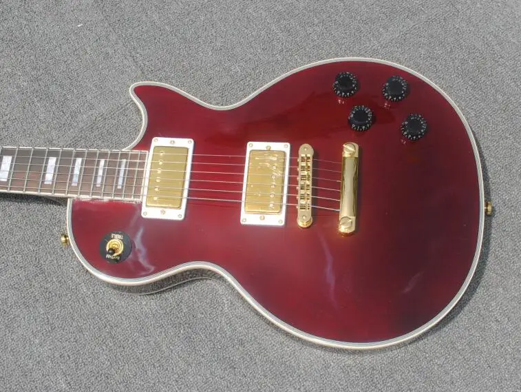 Brand new guitars LP custom shop dark red maple top not