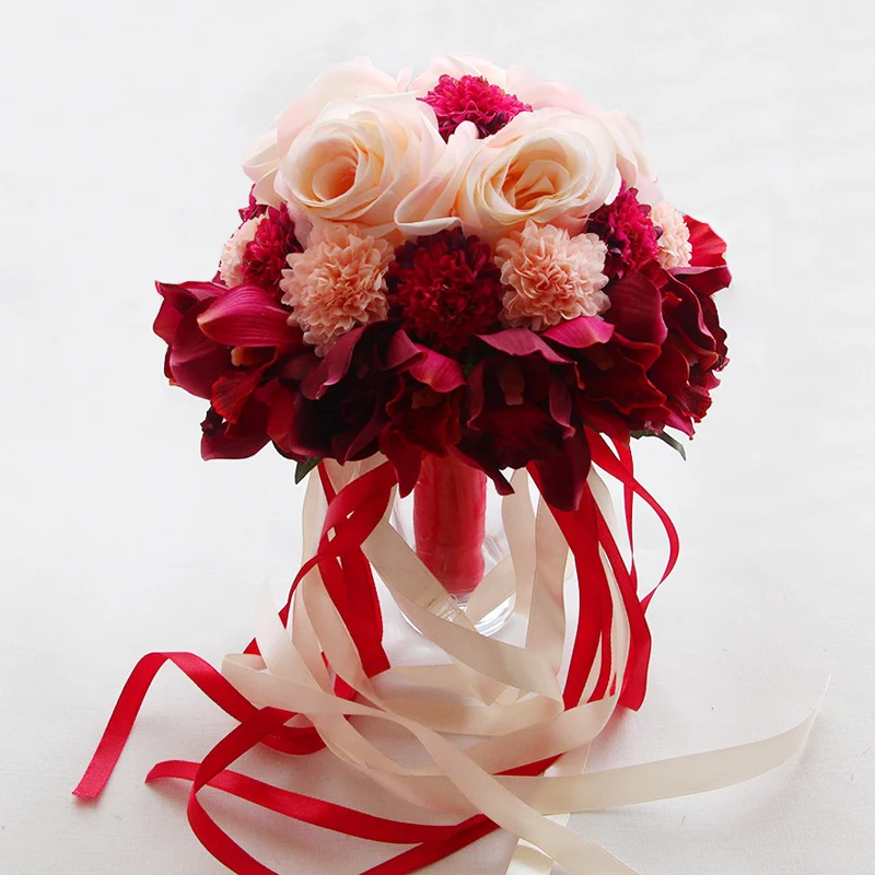 Романтический букет невесты с цветами реквизит для свадебных фотографий