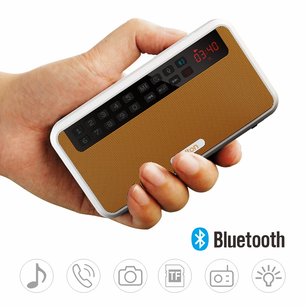 Портативные стереоколонки Rolton E500 Bluetooth fm радио чистый бас двухтрековый динамик tf