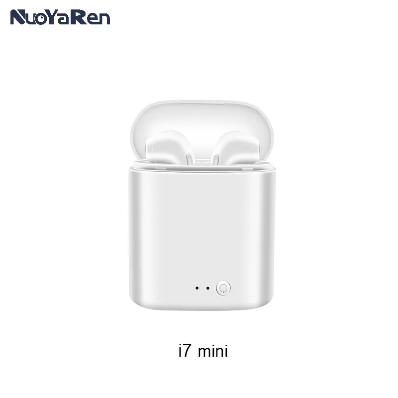 

I7 TWS Mini Wireless Bluetooth Earphone Double Earbuds With Charging Box Mic sports for Samsung Android Xiaomi Huawei phone