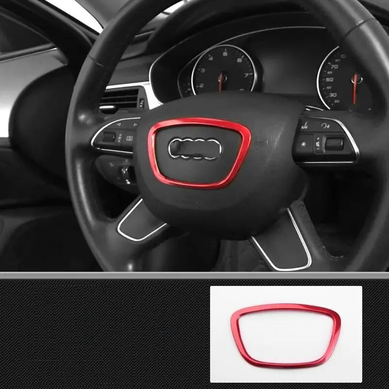 

Steering Wheel Interior Excent Automovil Auto Decorative Accessories Modification Covers Decoration Trim 17 18 19 FOR Audi A1