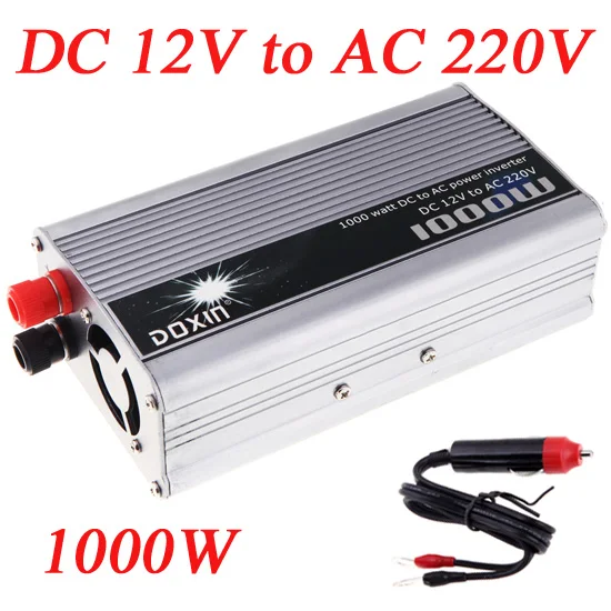 Prix pour Puissance de la voiture Onduleur DC 12 V à AC 220 V 1000 W Portable De Voiture Onduleur Chargeur Convertisseur Transformateur pour Accessoires de voiture Prix pour Puissance de la voiture Onduleur DC 12 V à AC 220 V 1000 W Portable De Voiture Onduleur Chargeur Convertisseur Transformateur pour Accessoires de voiture