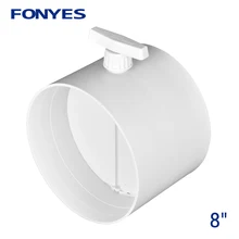 HVAC " пластиковый ручной воздушный клапан обратный клапан для вентиляционной трубы объем потока Демпферная заслонка 200 мм